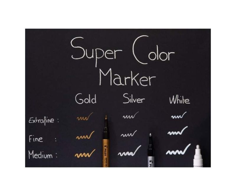 Marker-permanent-Pilot-Super-Color-Medium-alb