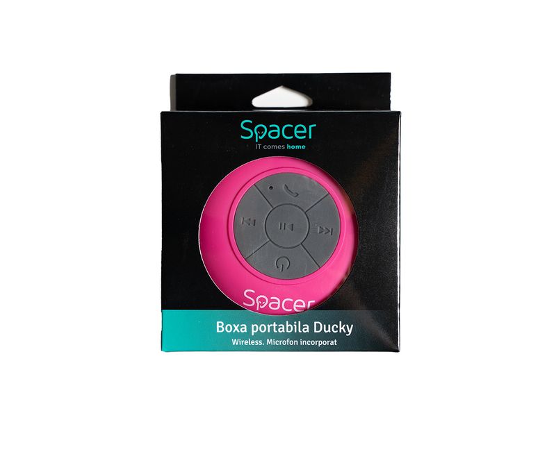 Boxa-spacer-Ducky-Pink-portabila-3w-300mah-4-ore