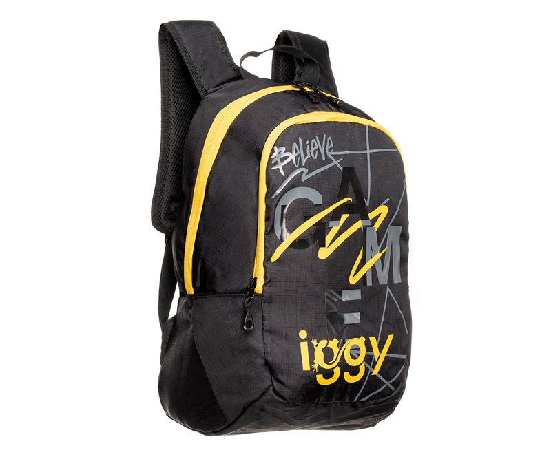 Rucsac-Iggy-Joy-2-compartimente-waterproof-negru