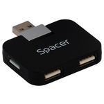 Hub-extern-Spacer-usb-2.0-x-4-usb-2.0-cablu-1m-negru