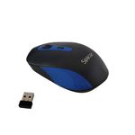 Mouse-optic-wireless-Spacer-negru-cu-albastru