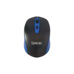 Mouse-optic-wireless-Spacer-negru-cu-albastru