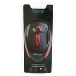 Mouse-wireless-Spacer-scroll-4-1-negru-cu-rosu