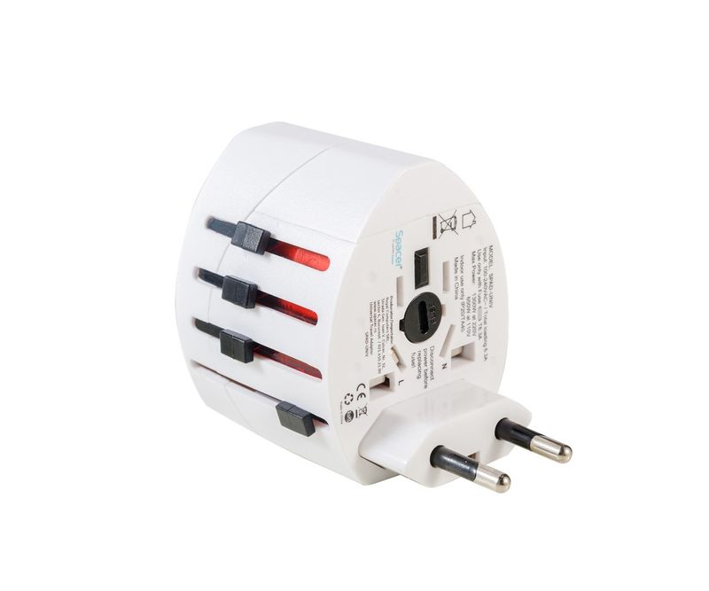 Adaptor-universal-pentru-calatorii-Spacer-alb