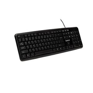 Tastatura cu usb Spacer 104 taste anti-spill neagra