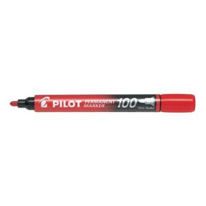 Pachet 12 buc marker permanent p100 pilot 2 - 4.5 mm varf rotund