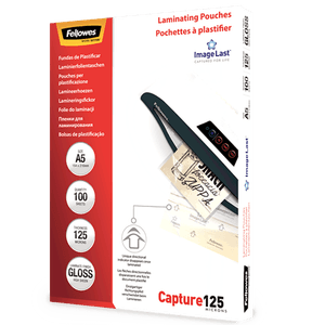 Pachet 5 buc folie laminat fellowes a5 125 microni 100 bucati/top