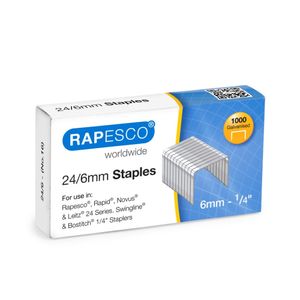 Pachet 20 buc capse 24/6 rapesco 1000 bucati/cutie