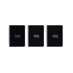 Pachet 30 buc caiet notte a4 100 file dictando spira coperta pp negru