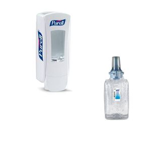 Pachet dispenser manual cu gel dezinfectant Purell