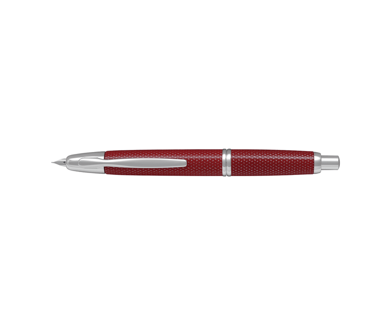 stilou-capless-rhodium-graphite-pilot-rosu-varf-fin