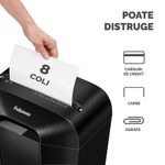 Distrugator-documente-manual-cross-cut-8-coli-Fellowes-LX45-8-coli-negru-3