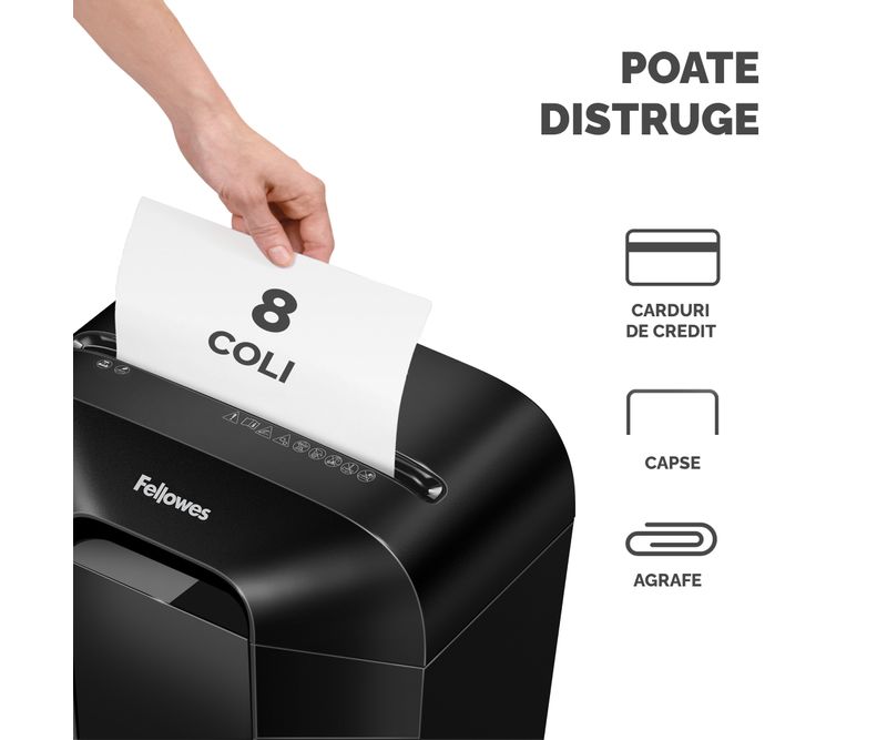 Distrugator-documente-manual-cross-cut-8-coli-Fellowes-LX45-8-coli-negru-3
