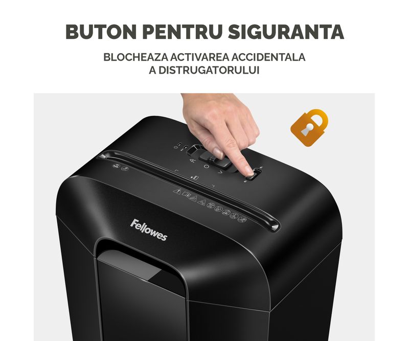 Distrugator-documente-manual-cross-cut-8-coli-Fellowes-LX45-8-coli-negru-4