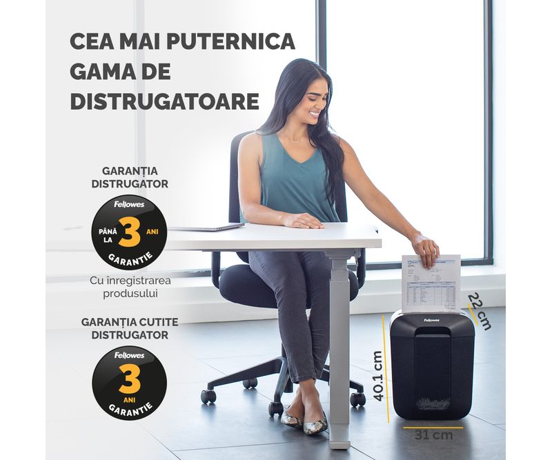 Distrugator-documente-manual-cross-cut-8-coli-Fellowes-LX45-8-coli-negru-7