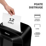 Distrugator-documente-manual-cross-cut-12-coli-Fellowes-LX85-12-coli-negru-3