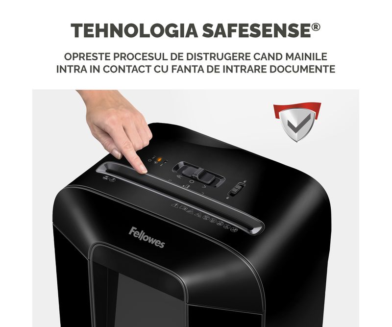 Distrugator-documente-manual-cross-cut-12-coli-Fellowes-LX85-12-coli-negru-4