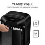 Distrugator-documente-manual-cross-cut-12-coli-Fellowes-LX85-12-coli-negru-6