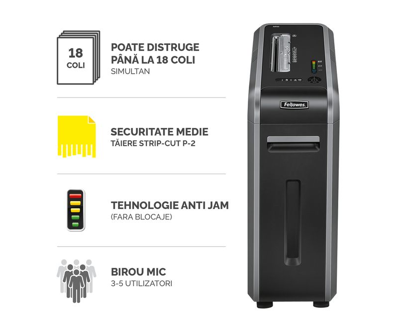 Distrugator-documente-manual-strip-cut-18-coli-Fellowes-125i-2