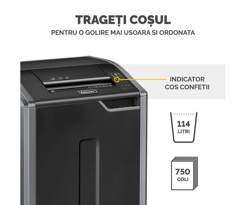 Distrugator-documente-manual-strip-cut-40-coli-Fellowes-425i-8