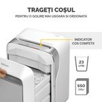 Distrugator-documente-manual-micro-cut-15-coli-Fellowes-LX-211-alb-8