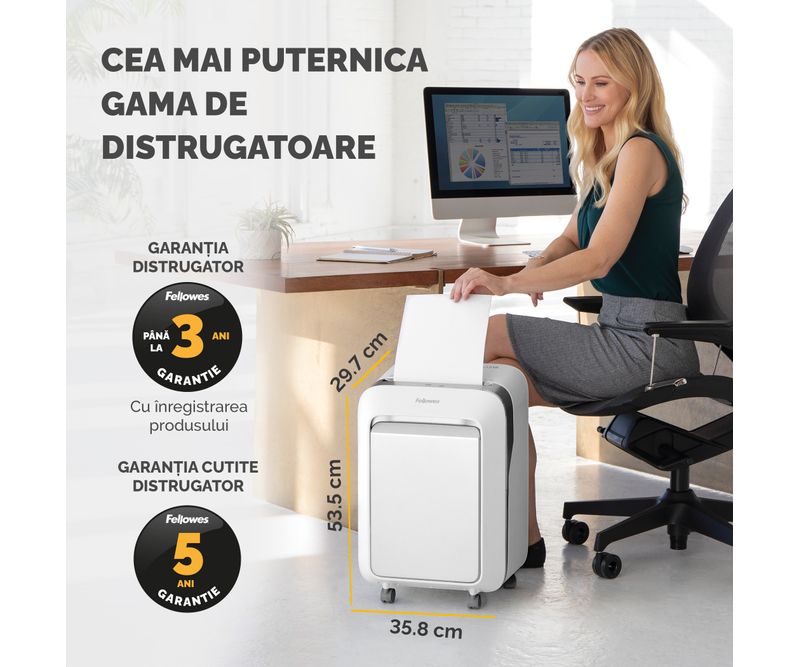 Distrugator-documente-manual-micro-cut-15-coli-Fellowes-LX-211-alb-9