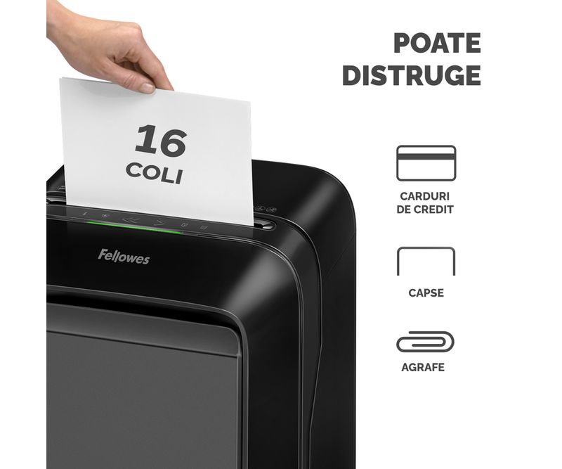 Distrugator-documente-manual-mini-cut-16-coli-Fellowes-LX210-negru-3