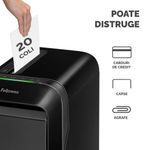 Distrugator-documente-manual-mini-cut-20-coli-Fellowes-LX220-negru