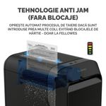 Distrugator-documente-manual-mini-cut-20-coli-Fellowes-LX220-negru