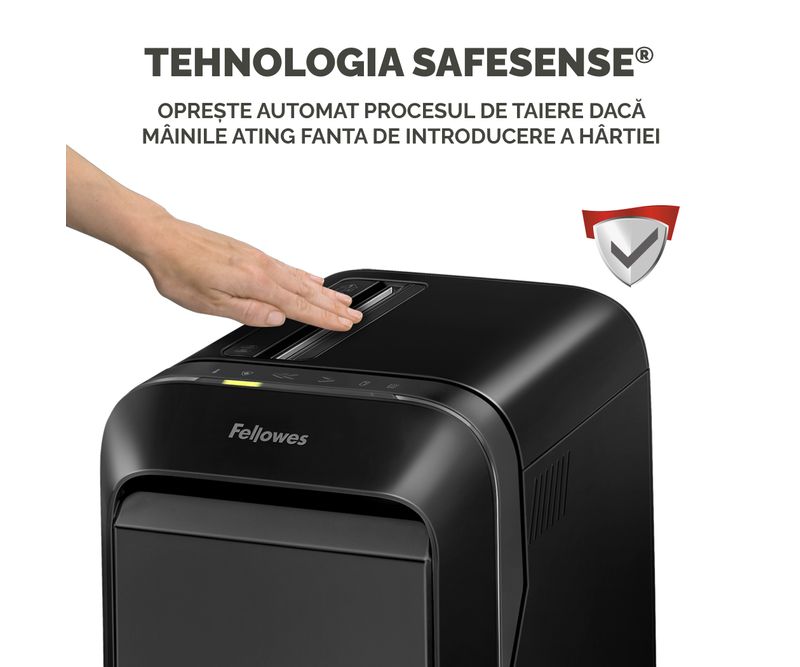 Distrugator-documente-manual-mini-cut-20-coli-Fellowes-LX220-negru