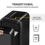 Distrugator-documente-manual-mini-cut-20-coli-Fellowes-LX220-negru