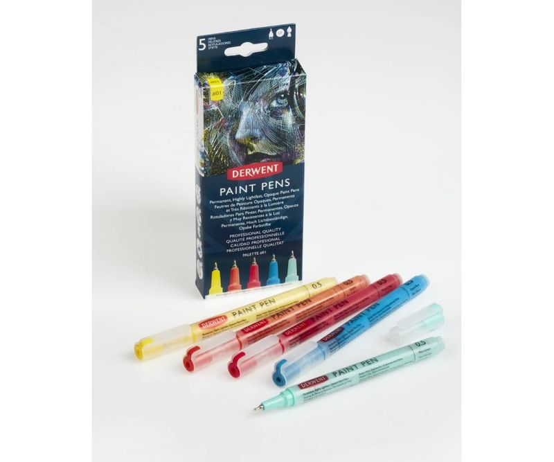 Set-liner-cu-vopsea-Derwent-Professional-0.5-mm-pentru-suprafete-multiple-culori-mate