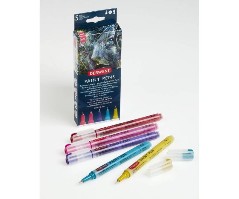 Set-liner-cu-vopsea-Derwent-Professional-0.5-mm-pentru-suprafete-multiple-culori-mate