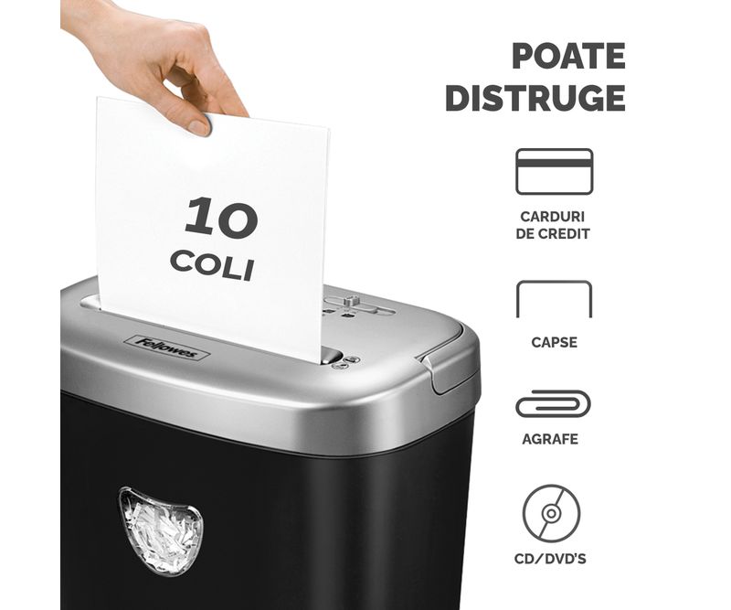 Distrugator-documente-manual-cross-cut-10-coli-Fellowes-53C