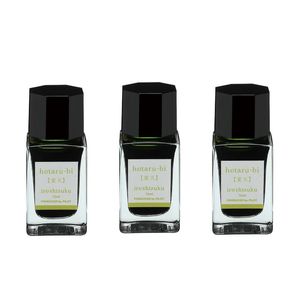 Set 3 rezerve cerneala Pilot Iroshizuku mini verde hotariu-bi 15mL