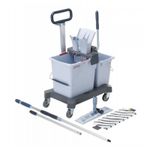 Set-carucior-curatenie-Vileda-Ultraspeed-Pro-Double-Bucket-mop-profesional