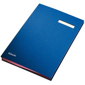 Mapa documente A4 cu 20 separatoare plastic albastru Esselte