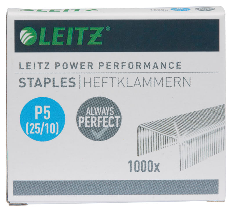 Agrafes Heavy Duty Leitz P6 (23/15XL) - Boîte De 1000 - Acier Galvanisé - Pour Agrafeuse 5553