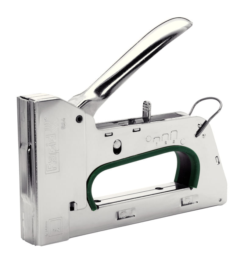 Pistol de capsat argintiu metalic capse 140/6-14 mm Rapid