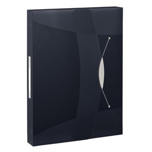 Mapa plastic A4 cu elastic negru Esselte Vivida