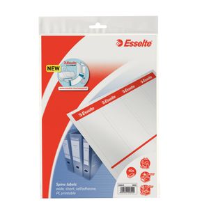 Etichete printabile autoadezive Esselte pentru biblioraft 75 mm 40 buc/set