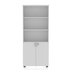 Dulap biblioteca STANDARD 80 x 40 x 192 cm PAL 2 usi alb