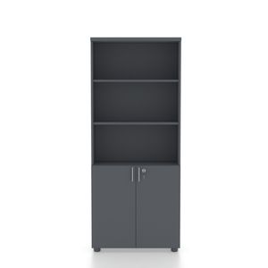 Dulap biblioteca STANDARD 80 x 40 x 192 cm PAL 2 usi antracit