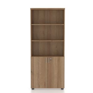 Dulap biblioteca STANDARD 80 x 40 x 192 cm PAL 2 usi stejar