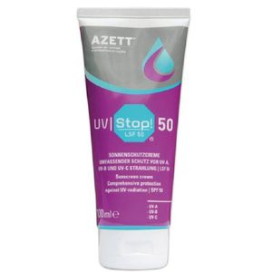 Crema de protectie impotriva radiatiilor UVA UVB UVC Azett 100 ml