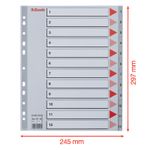 Index-Esselte-plastic-reciclabil-A4-MAXI-1-12-gri