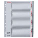 Index-Esselte-plastic-reciclabil-A4-MAXI-1-31-gri