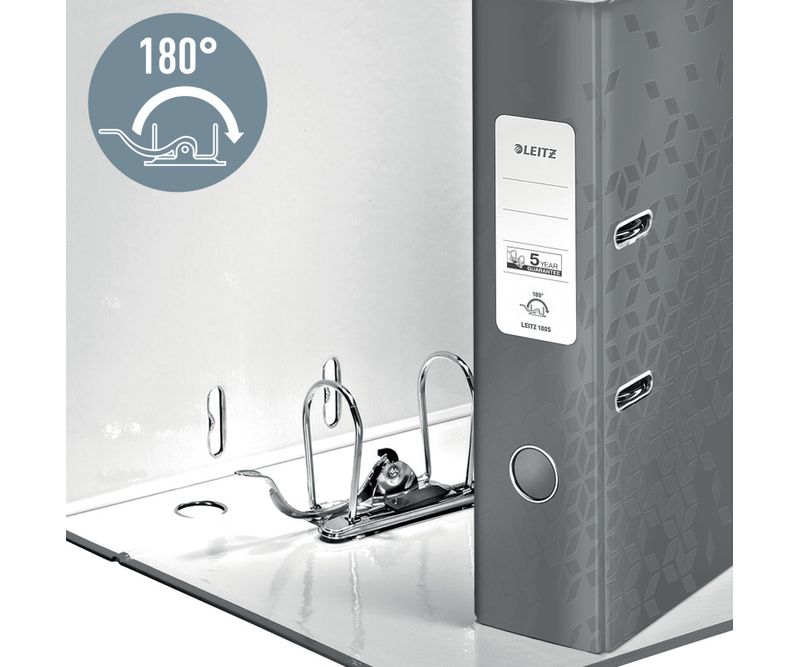 Biblioraft-Leitz-180-WOW-carton-laminat-partial-reciclat-certificare-FSC-A4-80-mm-rosu-0