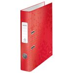 Biblioraft-Leitz-180°-WOW-carton-laminat-partial-reciclat-certificare-FSC-A4-52-mm-rosu