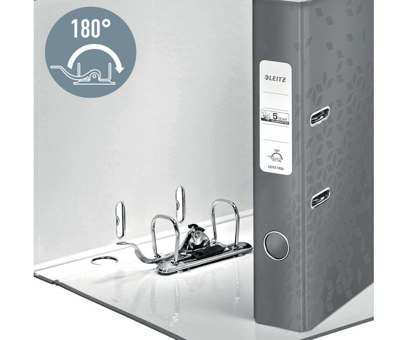 Biblioraft-Leitz-180-WOW-carton-laminat-partial-reciclat-certificare-FSC-A4-52-mm-rosu-0